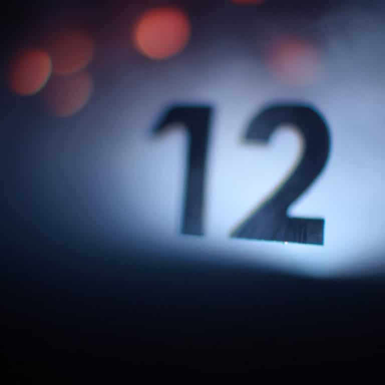 What does the number 12 mean in a dream?