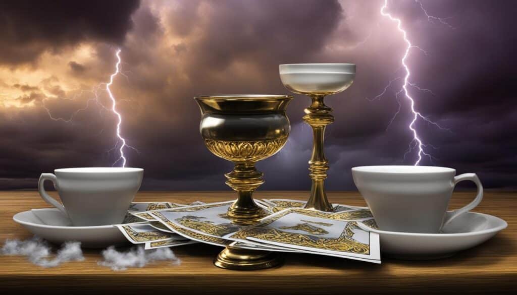 Three of cups reversed meaning