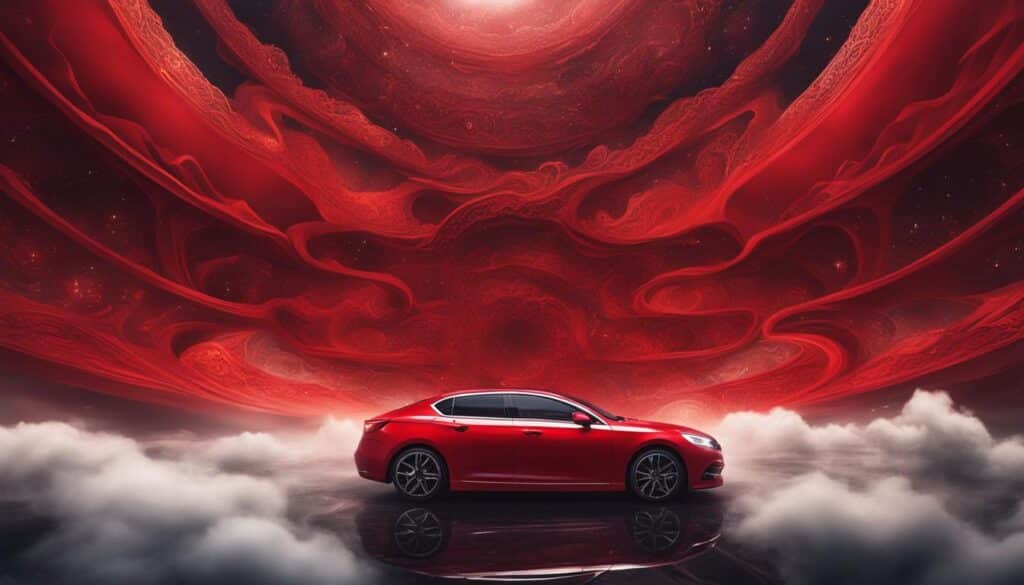 Spiritual meaning of red car in dream