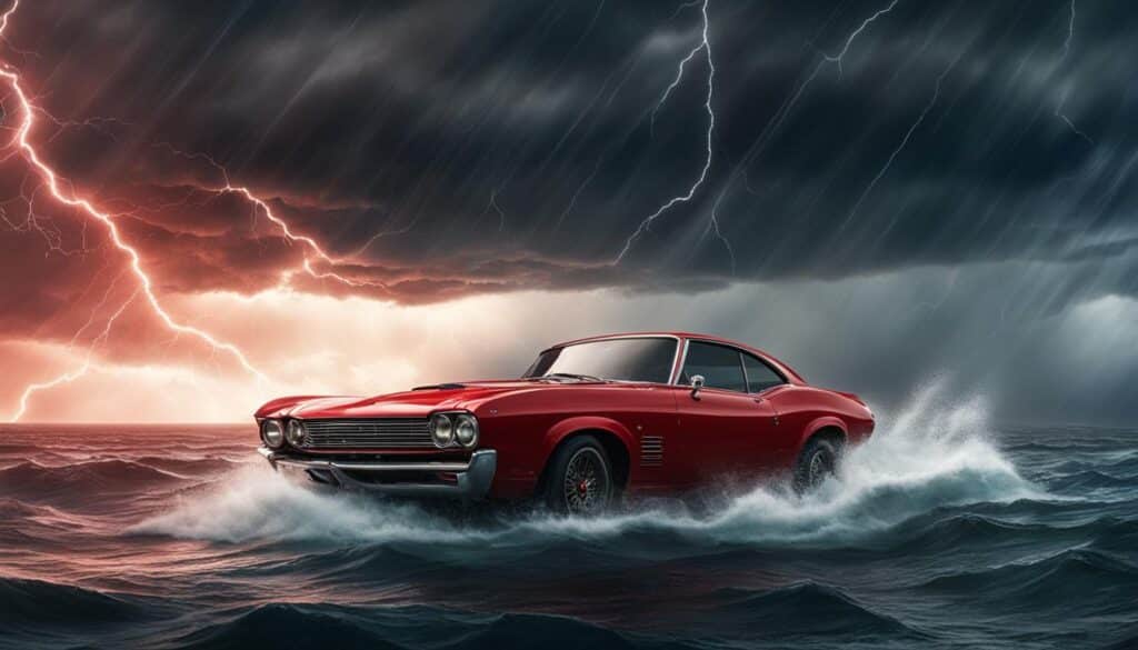 Symbolic meaning of red car in dream