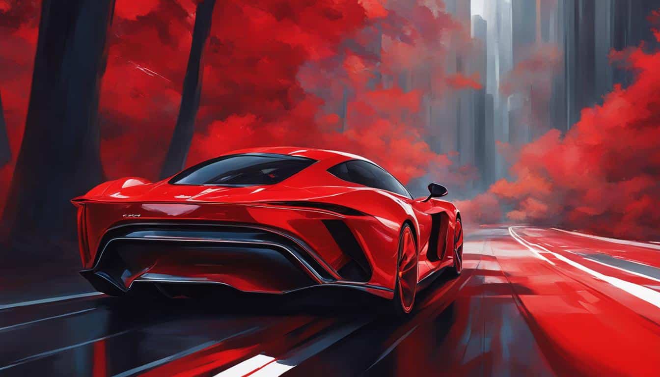 What does a red car mean in a dream