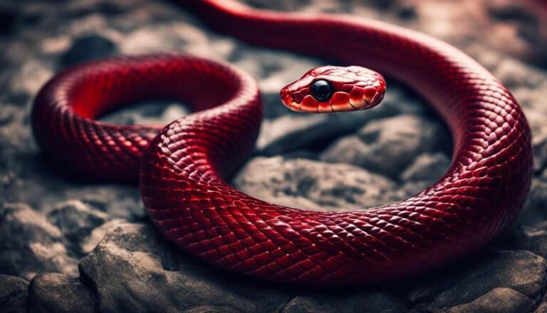 What is the meaning of dreaming a red snake?
