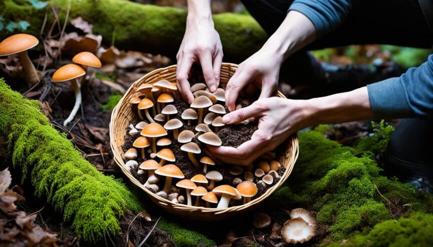 Dream scenarios of picking mushrooms